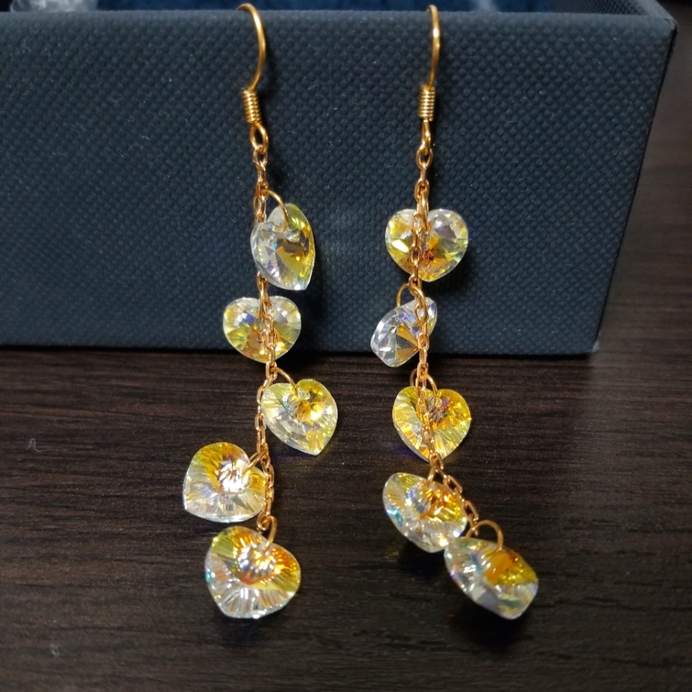 Swarovski Bright Heart Crystals Earrings